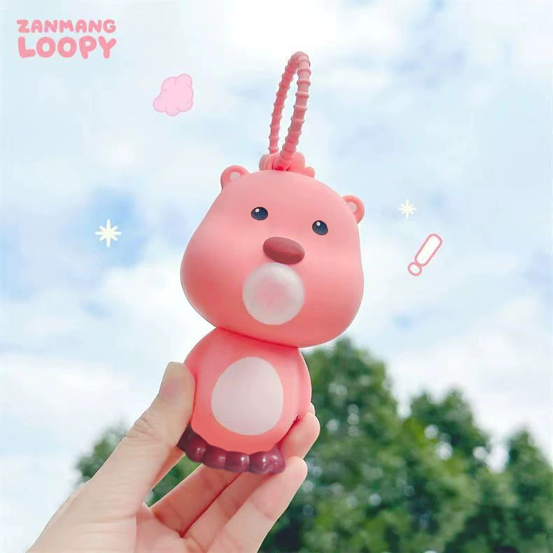 Трансграничный LOOPY Руби выдувает пузырьки щепотка распаковать брелок милый маленький бобр подвеска мультфильм декомпрессионная игрушка