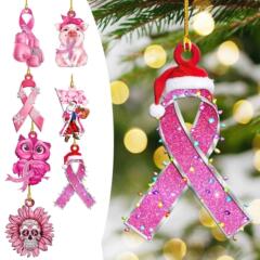 クロスボーダークリスマスツリー装飾アクリル車バックミラーバックパックフラットストラップ工芸品