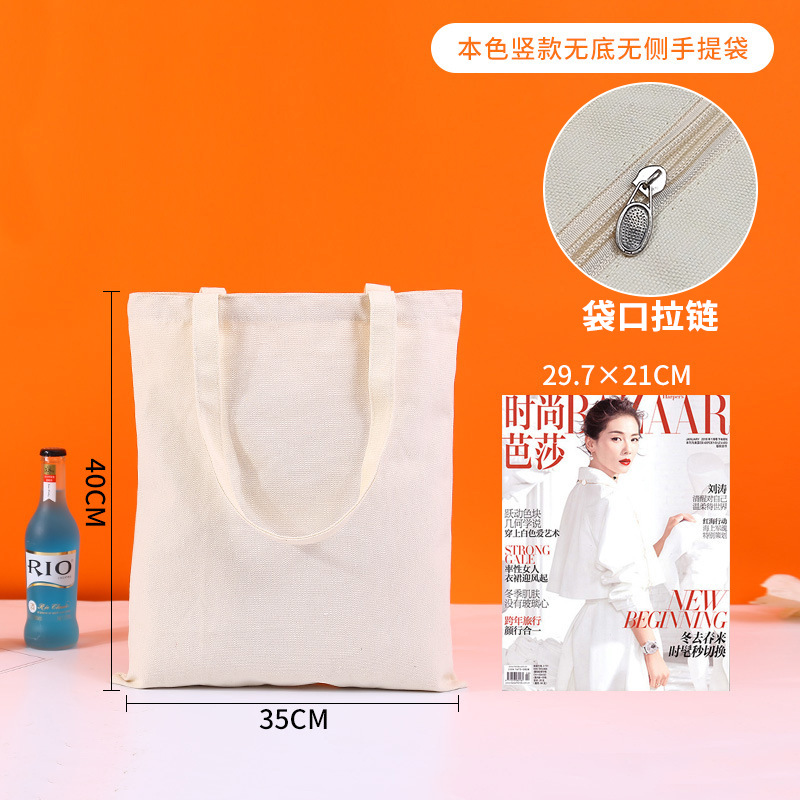 Bolso de lona blanco personalizado punto en blanco bricolaje bolso de lona pintado a mano bolso de algodón con cremallera bolso de mano logotipo personalizado