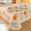 Milk velvet bed cover-pumpkin school