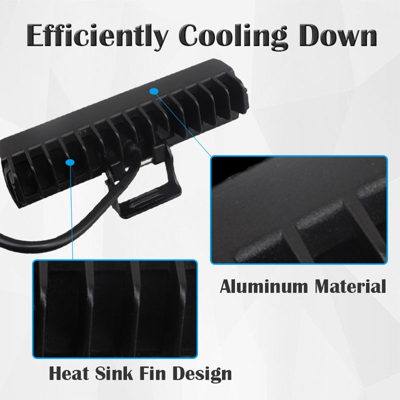 Factory wholesale car led work light spotlight led light 60w electric car light modified truck roof spotlight