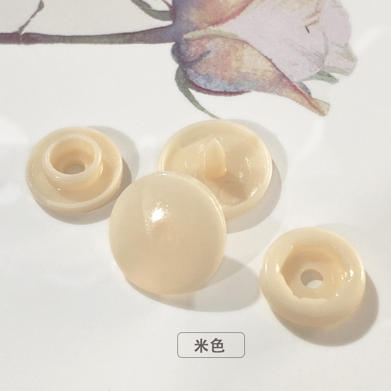 T3T5T8 impermeable con botón a presión de resina plástica, botones de ropa de bebé, botones invisibles, botones de color sin costura