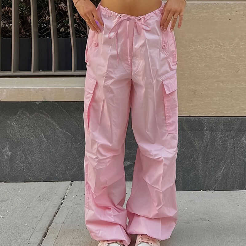 2026 European and American New Style Street Loose Cargo Pants Autumn Fashion Casual Low-Waist Long Pants Plus Size Slimming Jogger Pants