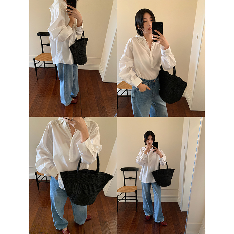 [Clearance, No Returns] Hooded Lace Patchwork Pullover Women's Shirt 2026 Spring Chic Blouse 25000