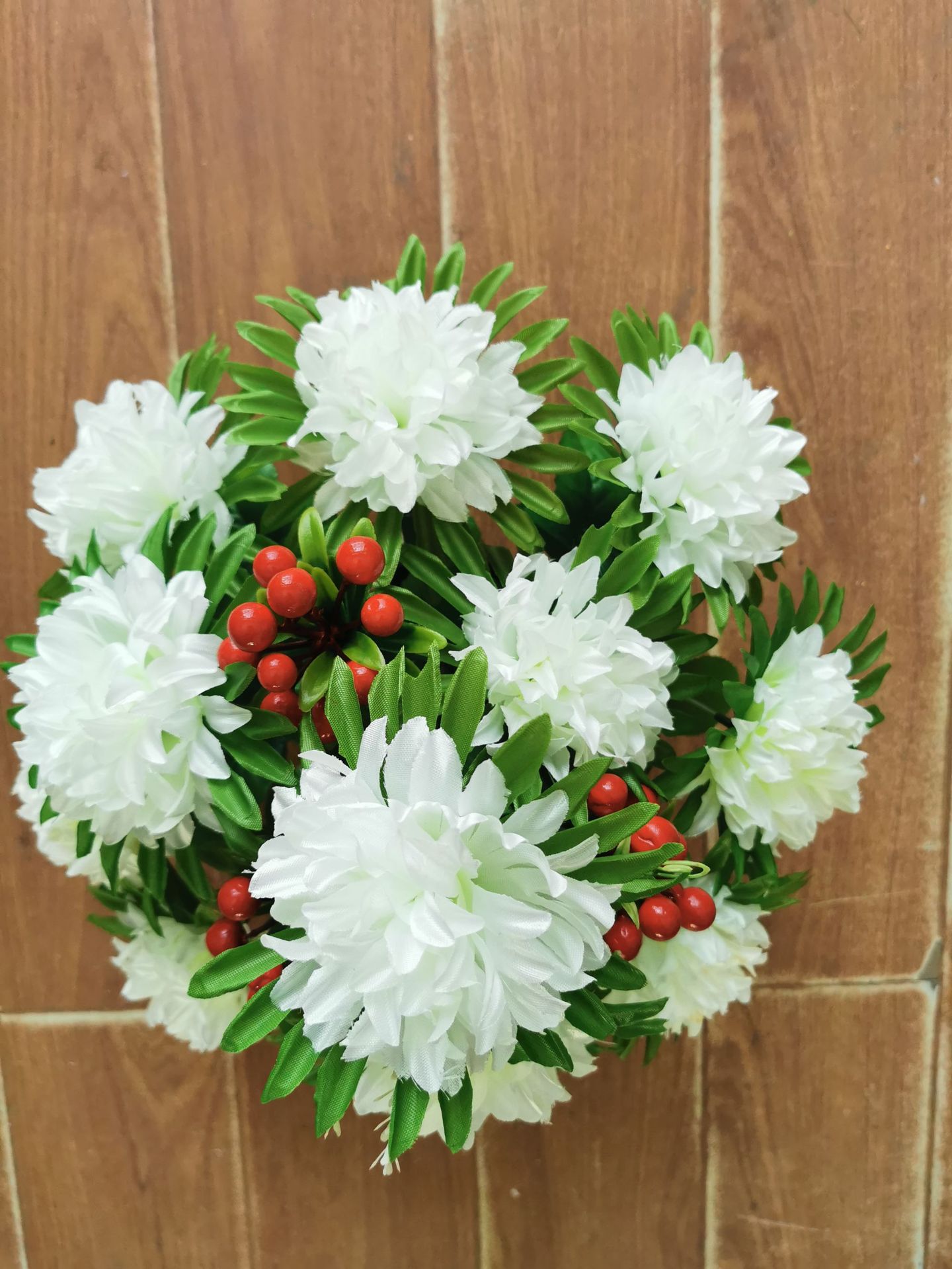 15 flores de maceta con flores de seda de fruta flores de imitación flores hechas a mano flores Qingming image 2