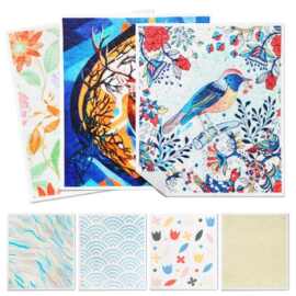 德国木浆棉抹布印花加厚隔热可重复用多功能厨房洗碗布亚马逊热销