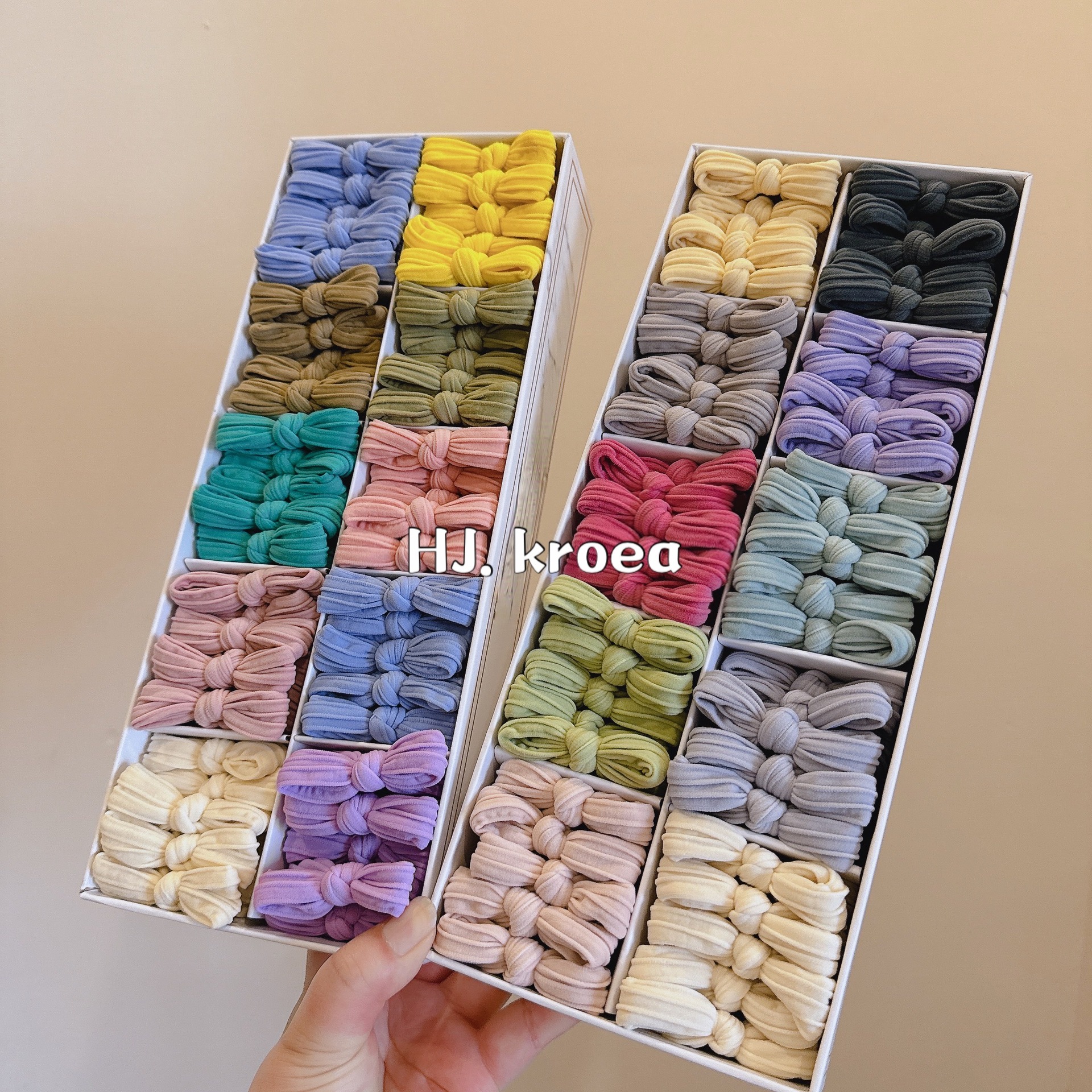 2024 High-Elasticity Colorful Butterfly Bow Face Mask Ice Silk Sensation Summer Versatile Hair Tying Hair Band