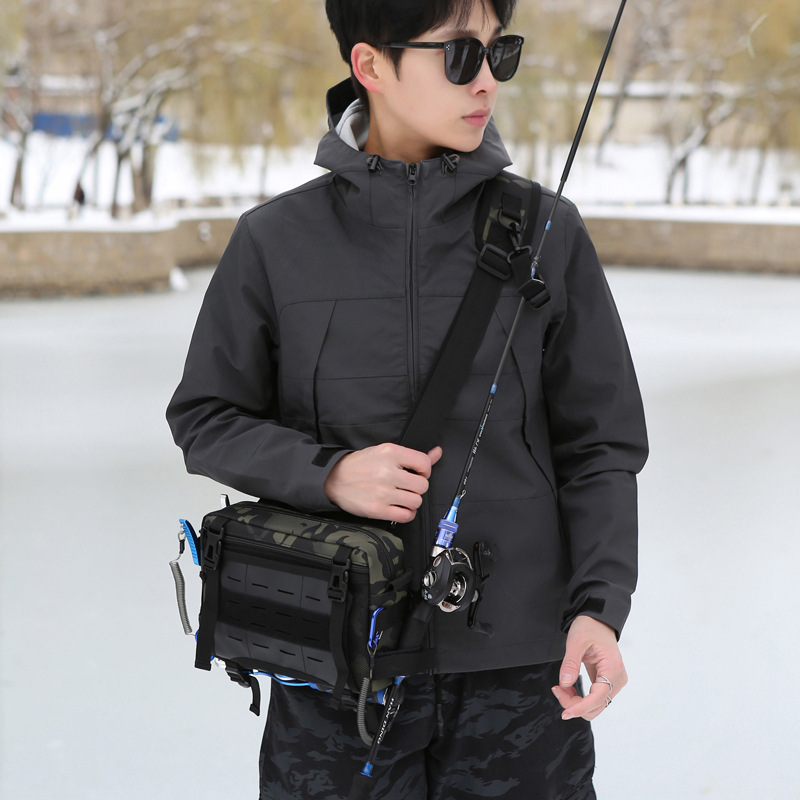 Workwear messenger bag men's shoulder chest bag tactical travel portable Luya tool small backpack A4 large capacity outdoor bag