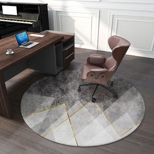 電腦椅地墊椅子圓形地毯墊子家用老板辦公室電腦桌書房電競椅腳墊