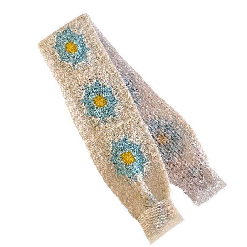 Sen sistema de punto flor fresa velcro para niñas y niños acabado de cabello correa de cabello sensación de alto nivel lavado de la cara brocha de cabello