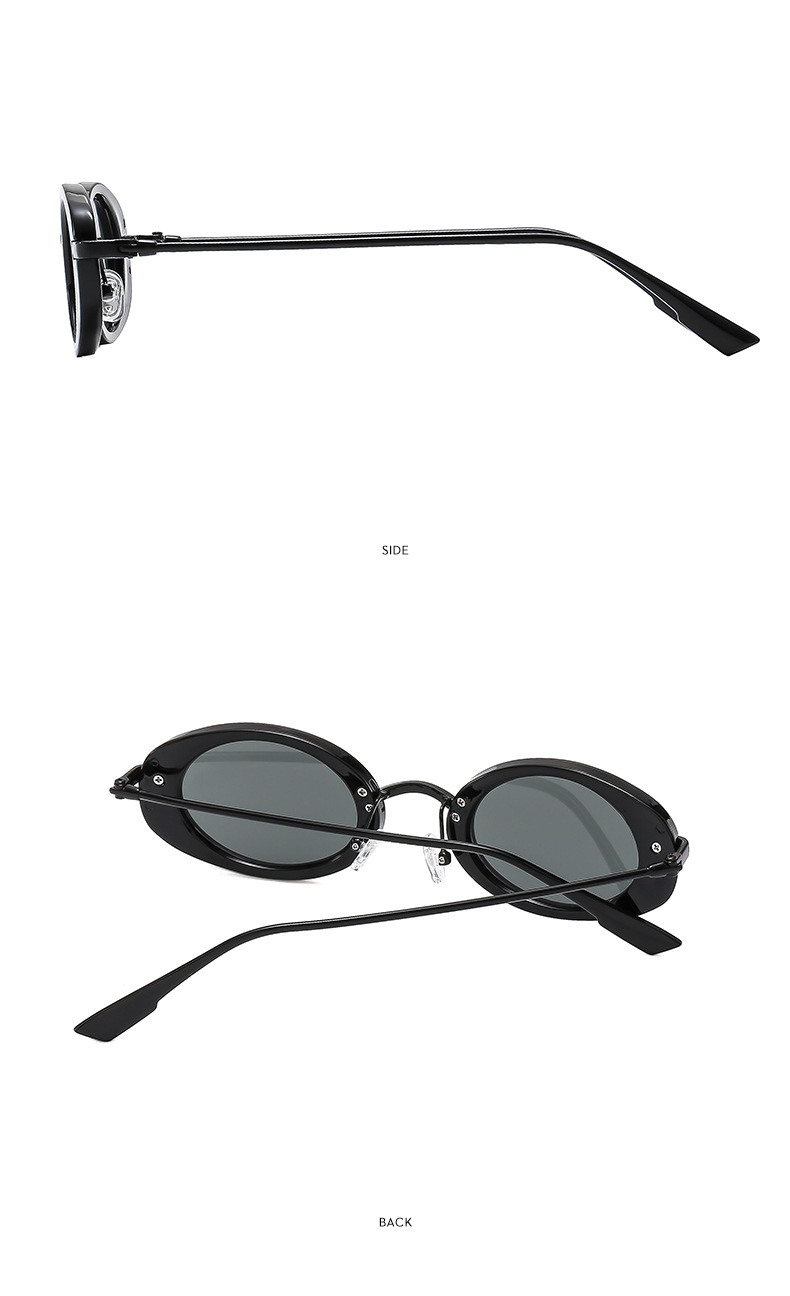 45g Weight Full Frame Glasses Structure Sunglasses Classification PC, UV400 Protection Lens Material Oval Frame Glasses Style Travel, Shopping Occasion Solid Color Pattern All Seasons Season Women's Gender Vacation, Streetwear Style Vacation Streetwear Solid Color PC UV400 Protection Oval Frame Full Frame Women's Sunglasses 13