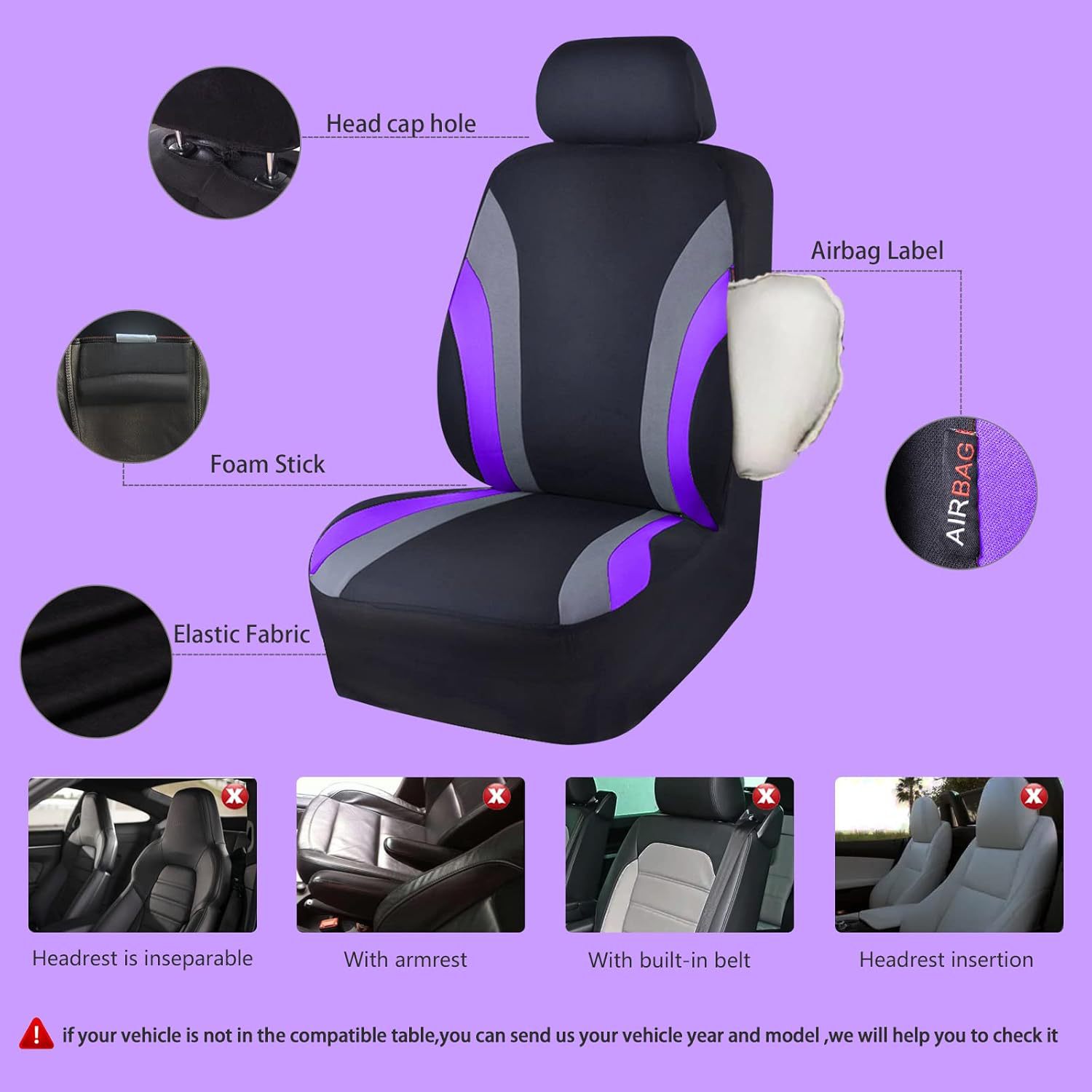 Source Factory Double Waistline All-Season Fabric Car Seat Cushion Hot-Selling on Amazon, Temu, Southeast Asia, Europe, and America