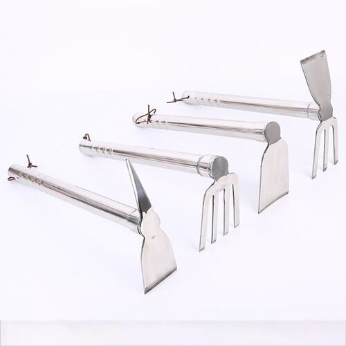 Stainless steel dual-purpose hoe, weeding rake, farming tool, gardening for growing vegetables, fishing, small hoe, flower hoe, agricultural garden tool