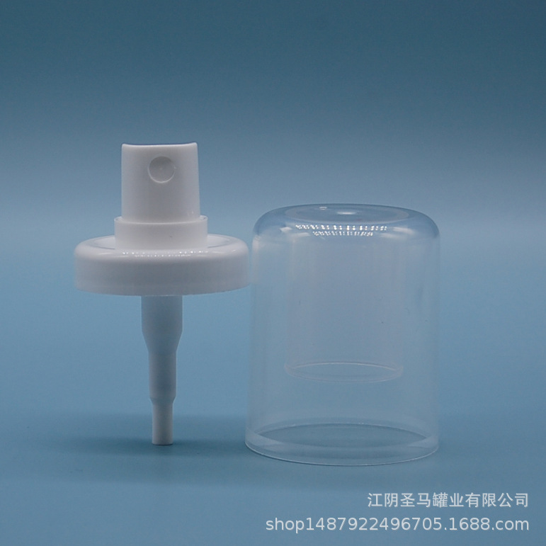 生产一英寸口径31.5mm塑料喷头插口泵喷雾泵盖子配卡口塑料瓶使用