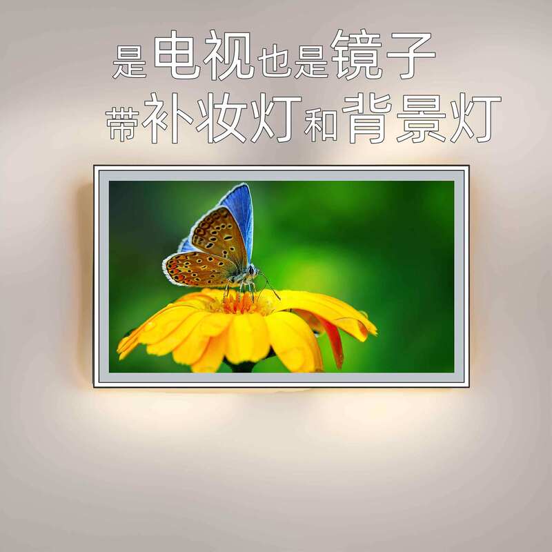 43inch Mirror Waterproof Tv Foreign Trade Tv Google Tv with Light Strip Oled Tv 4K Tv Light Strip Tv