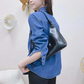 2025年新款牛仔衬衫女士秋款轻薄中长款衬衣女外穿中老年全棉砂洗