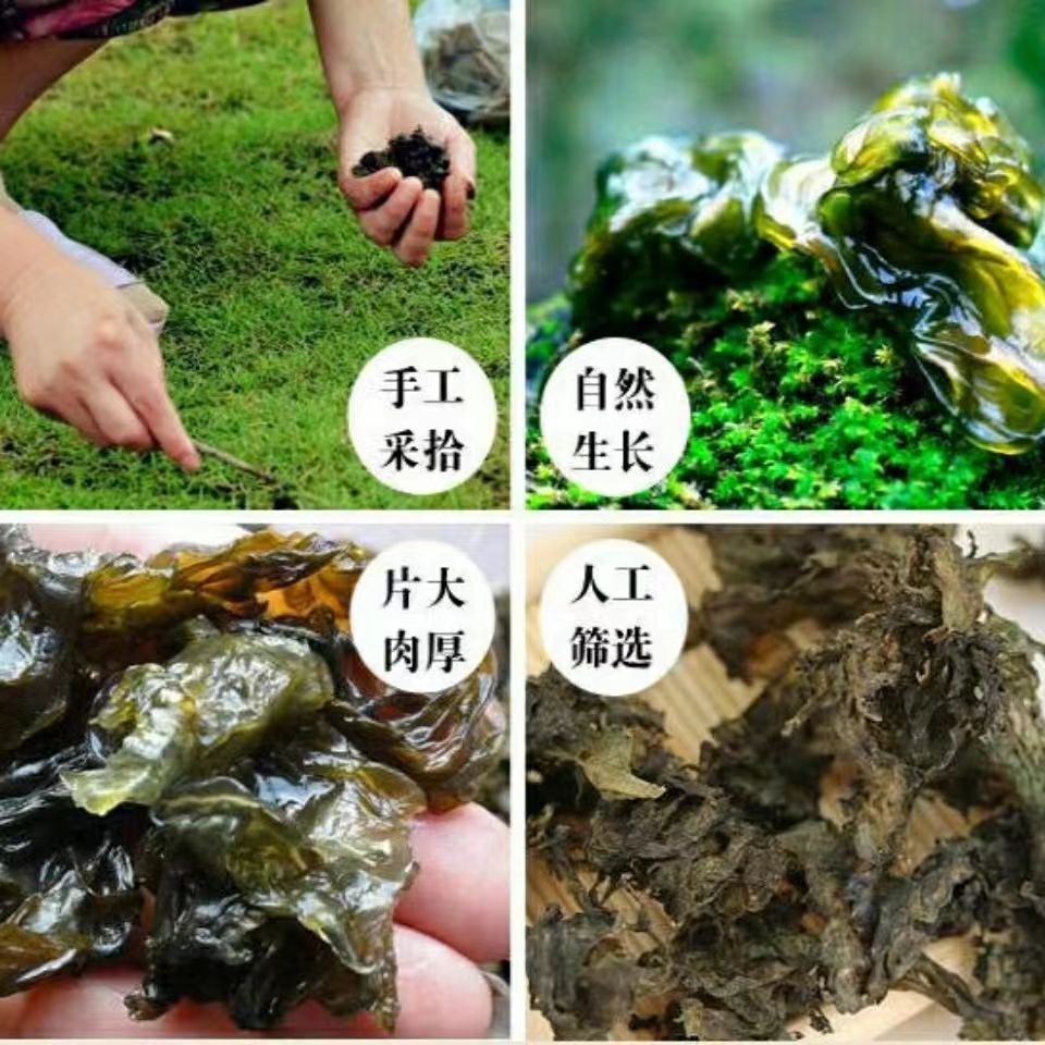 地皮菜野生免洗陕西干货地软天然地衣菜免洗木耳雷公菌蒸包子商用