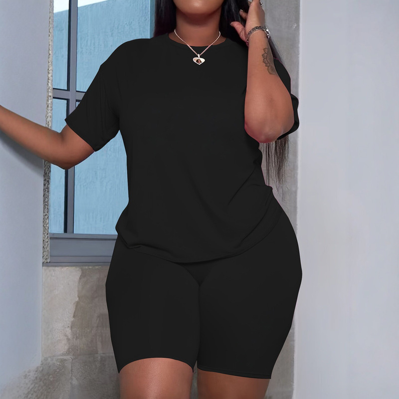8888 Amazon eBay European and American casual sports tops blessed beyond set women's T-shirt and shorts