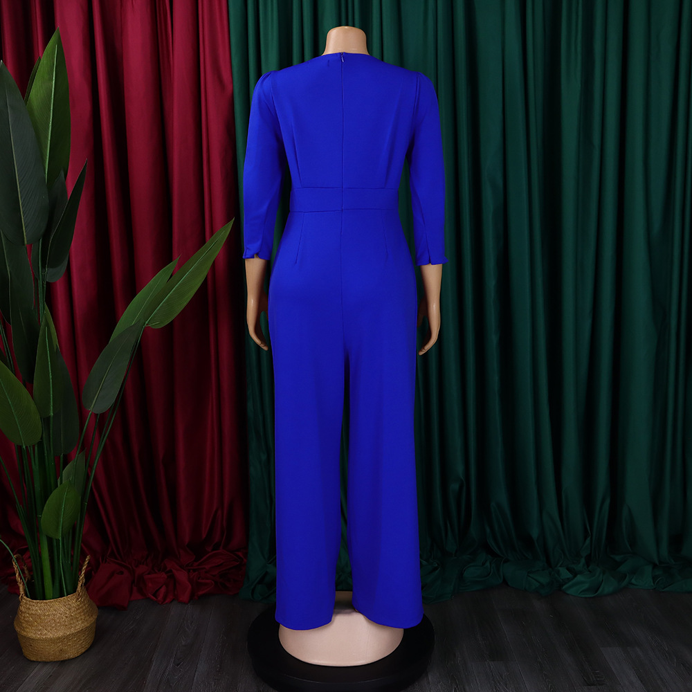Damen Jumpsuit Langarm Lässig Weites Bein Für Den Winter_voghion.com