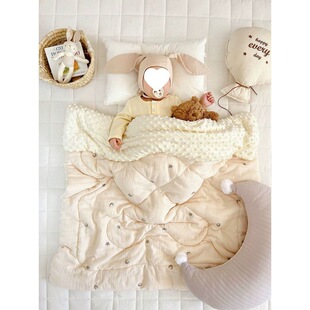 Newborn Baby Doudou 4 Autumn and Winter Small Velvet Children's Air-conditioning Quilt Cover Blanket Comfort Quilt Kindergarten Spring and Autumn