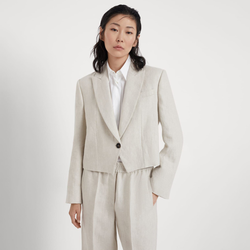 Yijian2025 Winter New Collection European and American Light Luxury Imported Pure Linen Herringbone Suit Four-Piece Set, Versatile and Elegant Yijian2025 Winter New Collection European and American Light Luxury Imported Pure Linen Herringbone Suit Four-Piece Set, Versatile and Elegant
