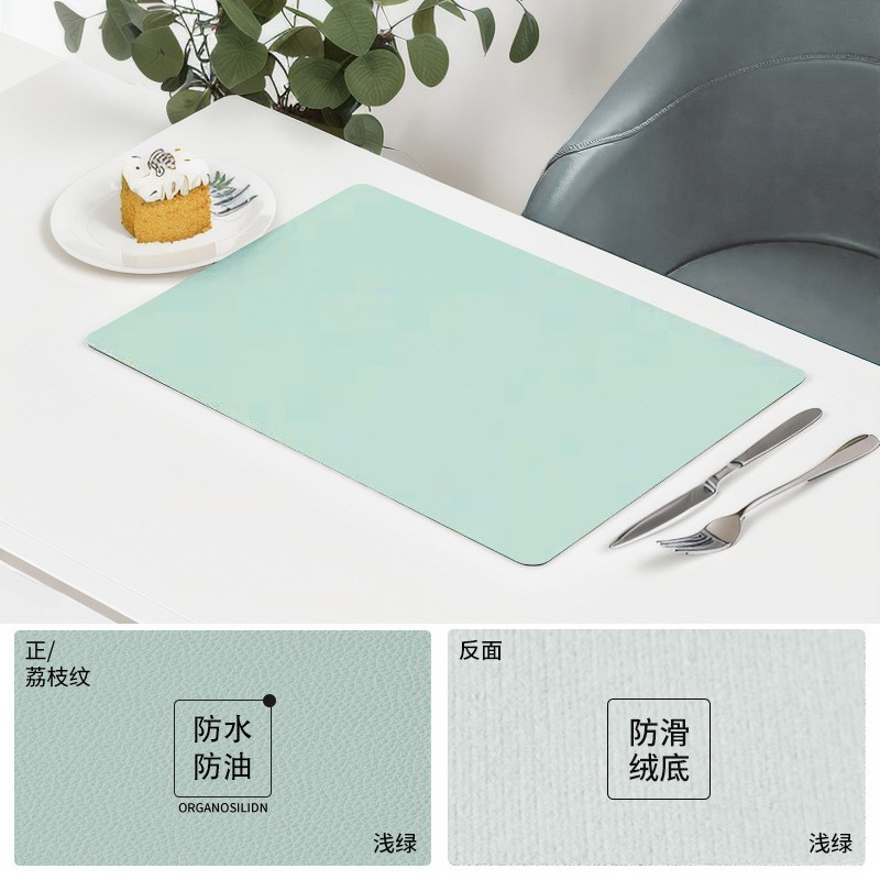 Estudante almohadilla de escritorio estudante protector a prueba de agua a prueba de aceite sin lavado resistente al desgaste lujoso ligero de alto grado cuero manto de mesa de PVC
