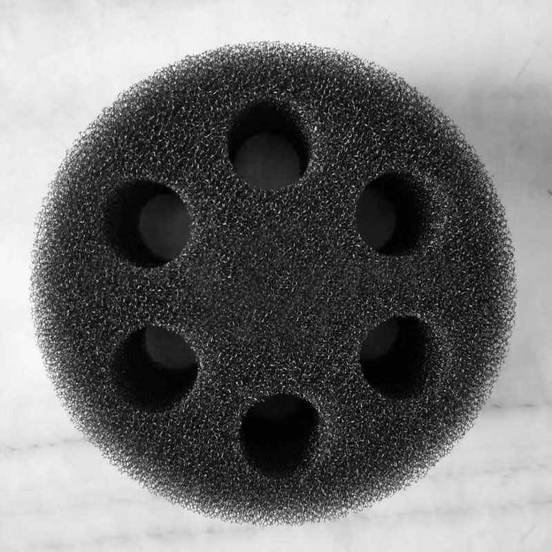 加工透气海绵柱子防尘过滤海绵管套多孔水管杂质过滤棉芯