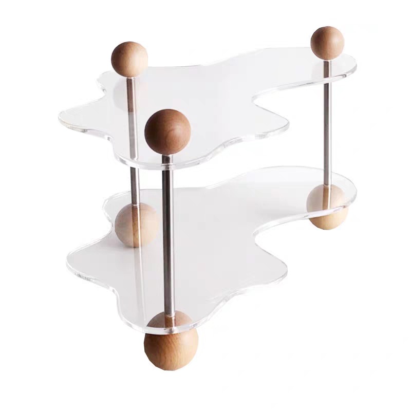 跨境创意湖面亚克力水杯香水托盘客厅家居装饰摆件桌面收纳盘置物