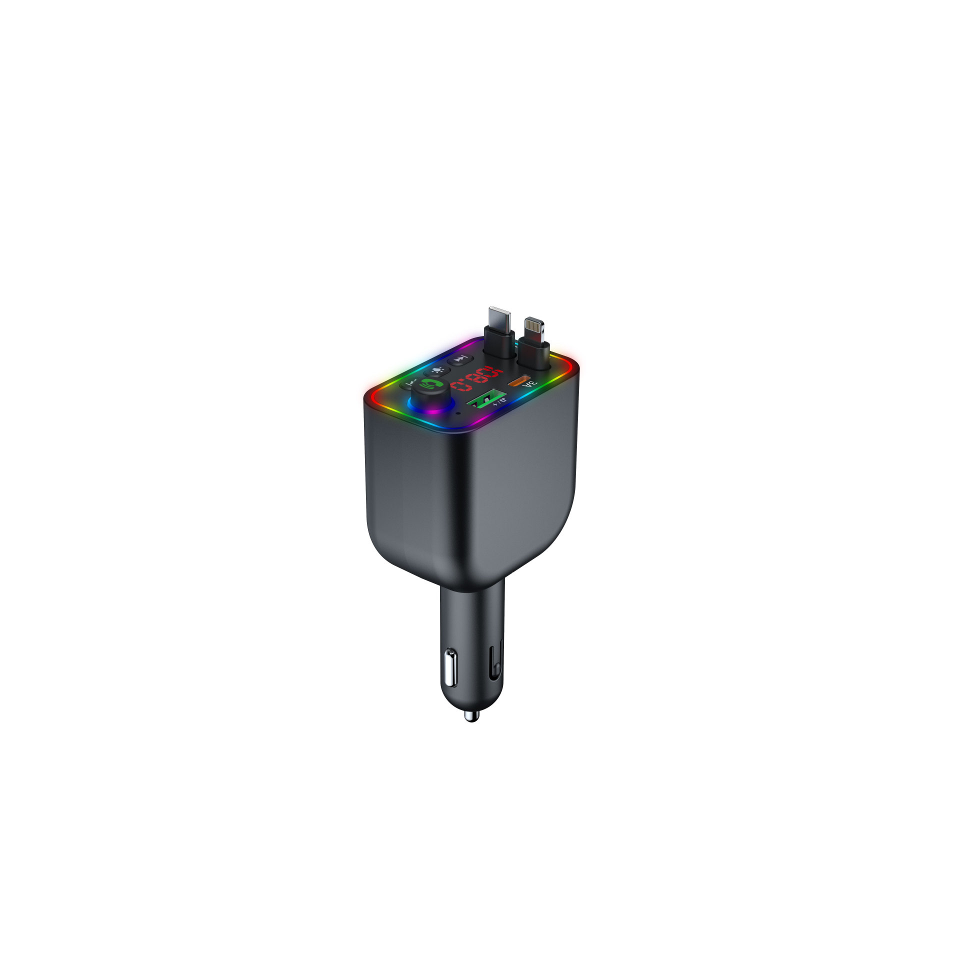 Multifunctional Car-Mounted Blue Mp Player Bluetooth + Charging + Fm Transmitter + Hands-Free Calling Cross-Border Manufacturer Supply
