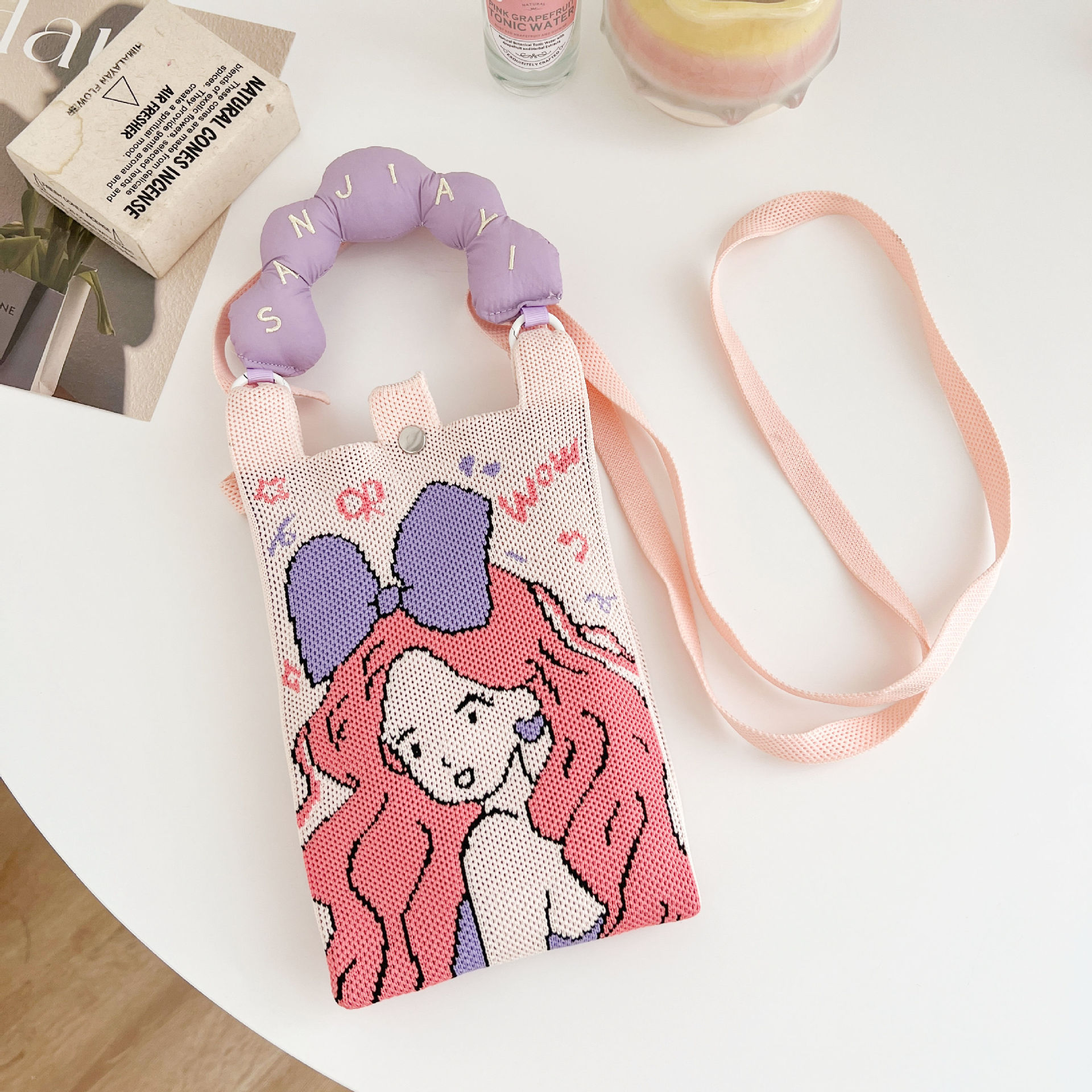 보라색 활 소녀