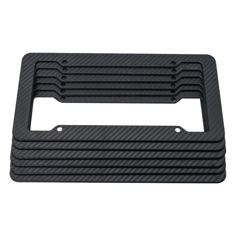 Marco para matrícula de coche estándar de Amazon EE. UU., soporte para matrícula americana, soporte para matrícula americana, marco para matrícula de fibra de carbono, accesorios para coche