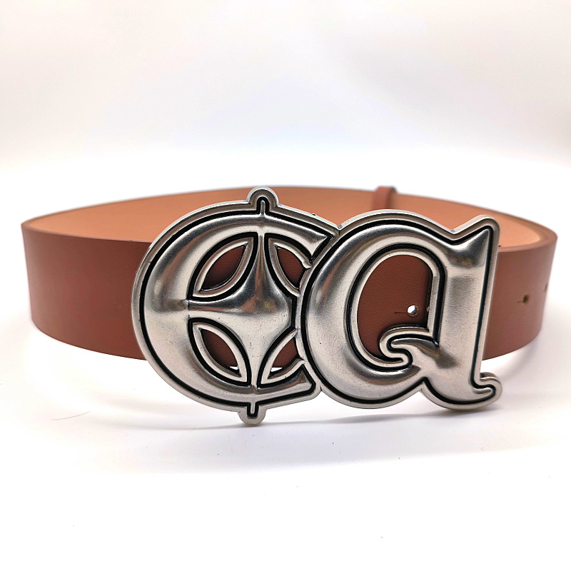 New Hot American Versatile Argento CQ Cintura nera semplice da donna Decorazione con fibbia in metallo Accessori per jeans_voghion.com