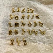 超百搭韩风S925纯银极简字母吊坠INS小红书超火手饰项饰