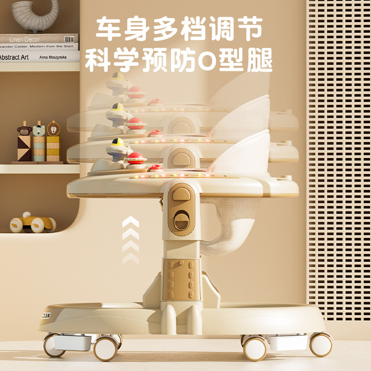 Piernas de tipo O para caminante infantil 3 - en - 1 anti-rollback plegable empujado a mano para caminante anti-O