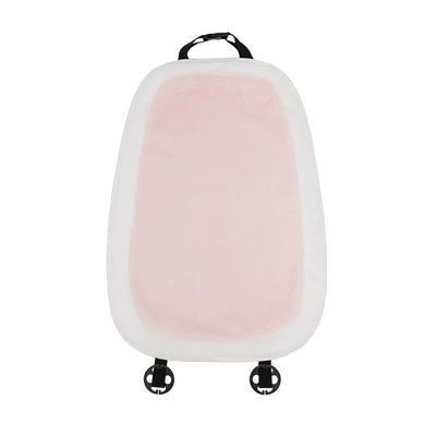 neck pillow pillow cute flower – Headrest - rabbit-fur-white-edge-pink-cushion-backrest