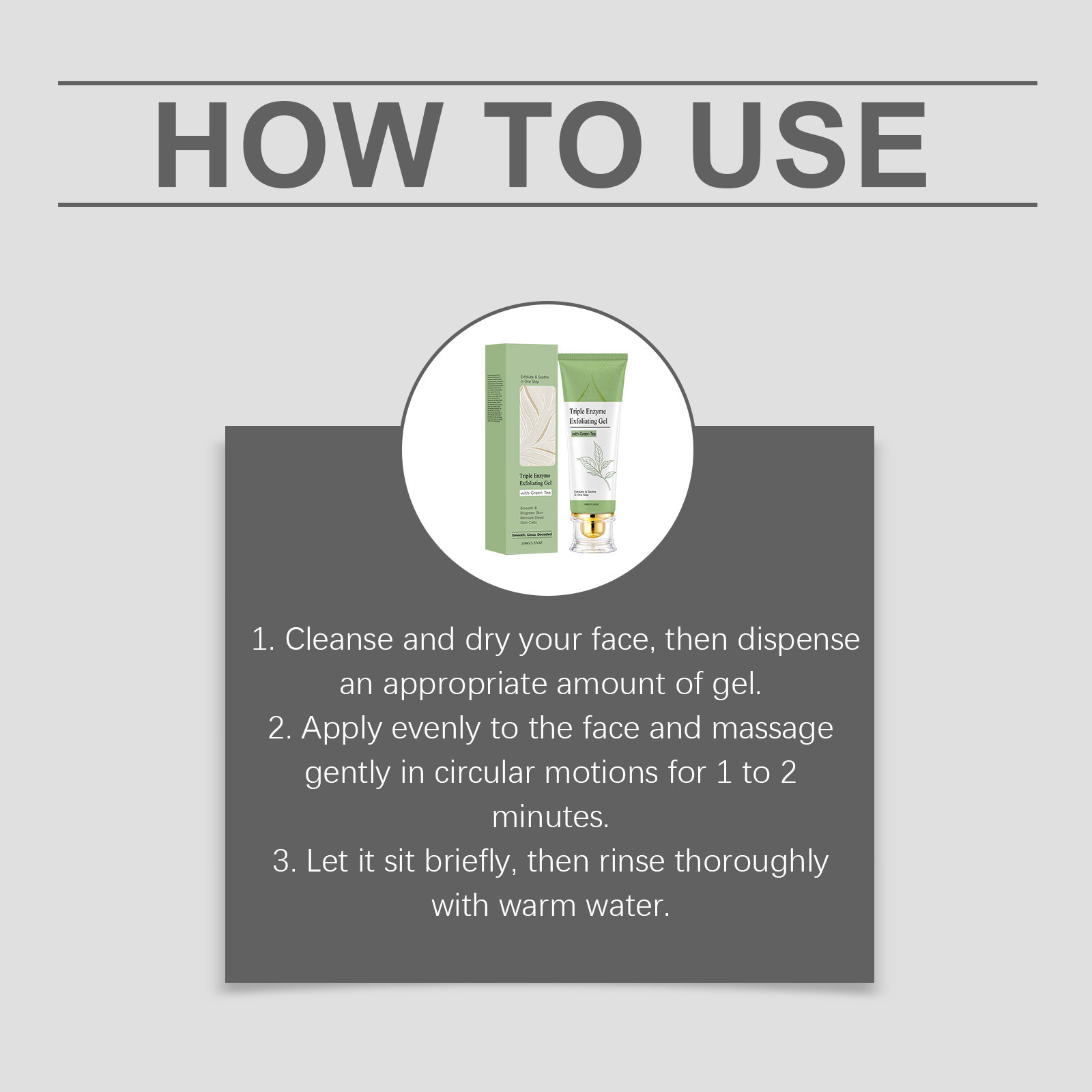 How to use Triple Enzyme Exfoliating Gel