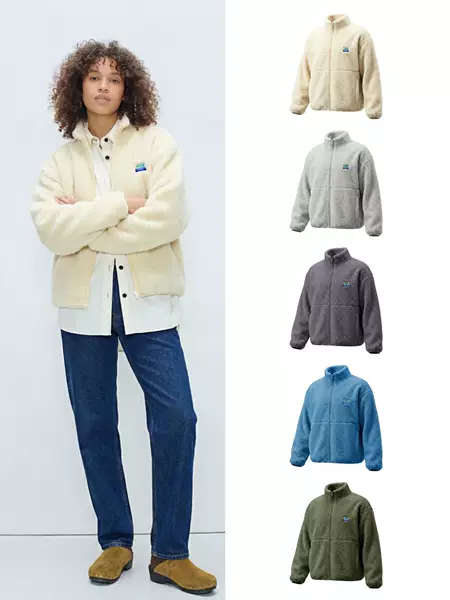 In Stock @M Autumn and Winter Lamb Wool Coat, Same Style as Ni Ni, Warm Retro Stand Collar New Model