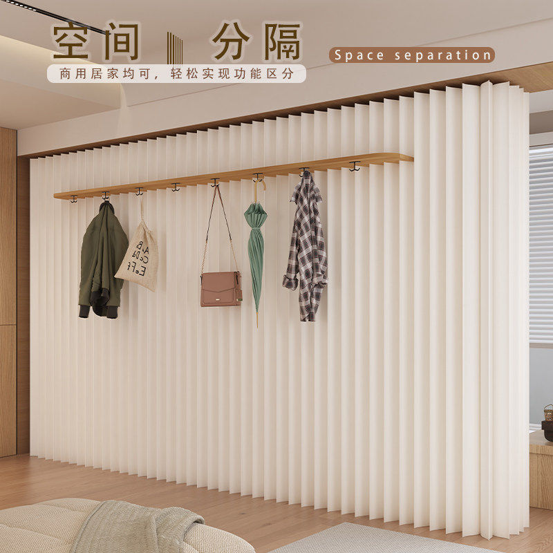 Paper screen partition for office and living room, easy to install, suitable for clothing stores and beauty salons, hanging accordion-style background wall panel Paper screen partition for office and living room, easy to install, suitable for clothing stores and beauty salons, hanging accordion-style background wall panel