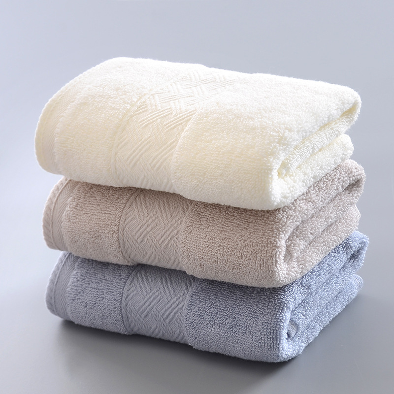 Langstapeliges Baumwollhandtuch, reine Baumwolle, dick, für Erwachsene, weich und saugfähig, geeignet zum Gesichtwaschen, Geschenkidee_voghion.com