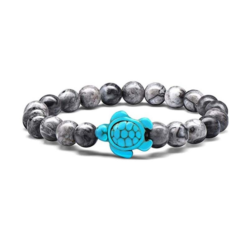 Retro Tortoise Geometric natural stone Unisex Bracelets 1 Piece