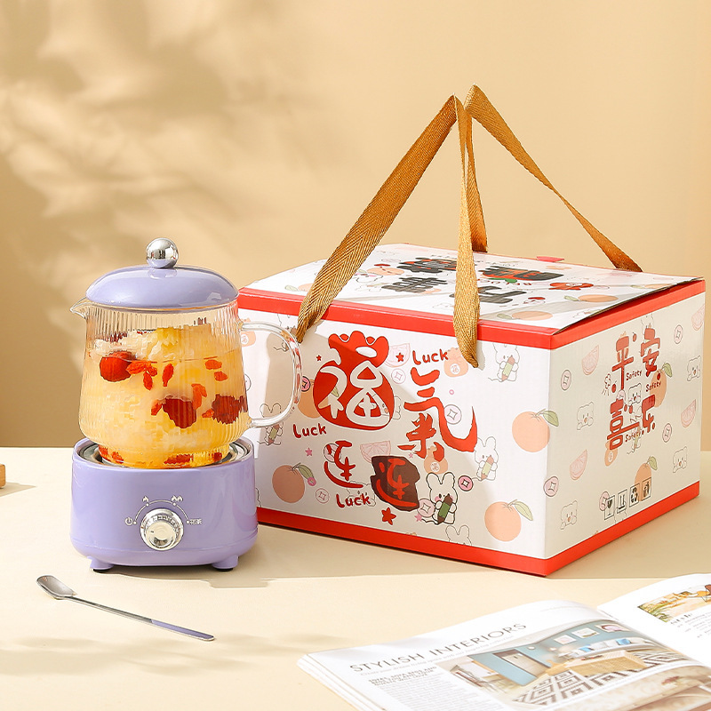 多機能養生ポットオフィス大容量養生カップ電熱カップ煮花茶湯たんぽ保温カップギフトボックス|undefined