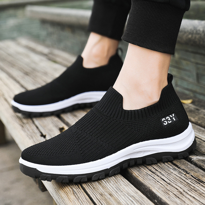 批发2024夏季新款平底网布鞋网面运动鞋潮男鞋子shoes一件代发