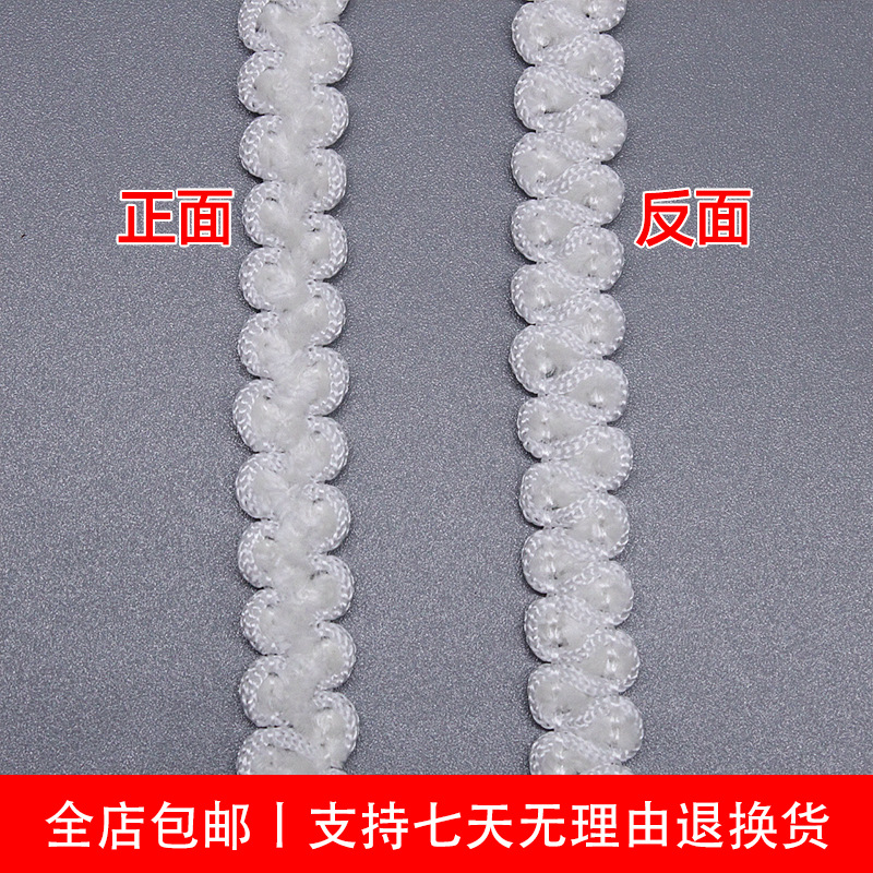 Pequeño encaje de borde de gancho fragante acrílico más encaje tejido de chenilla ropa de bricolaje puños accesorios de sombrero encaje