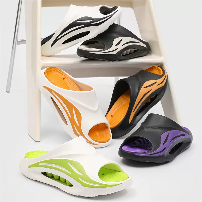 时尚运动潮流拖鞋男外穿百搭防滑拖鞋厚底舒适沙滩凉拖男士一字拖
