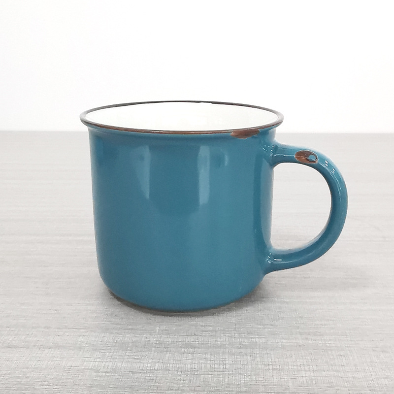 Taza de agua de procesamiento de lotes pequeños tazas de cerámica LOGO taza de agua taza de marca blanca taza de cerámica taza de café