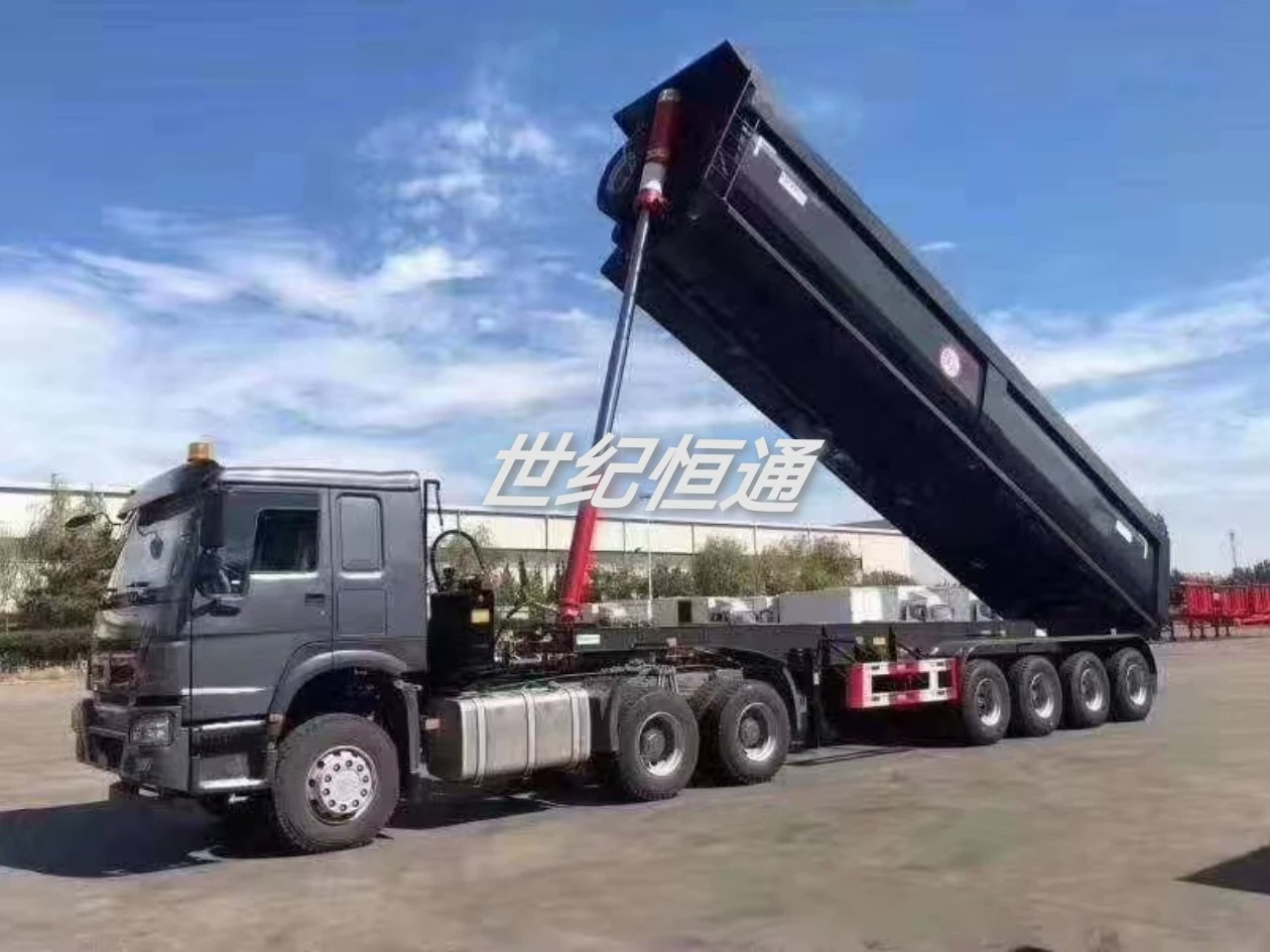 13m Стандартный боковой опрокидывающийся транспортер для перевозки песка и гравия Боковой опрокидывающийся самосвальный полуприцеп Прямая экспортация