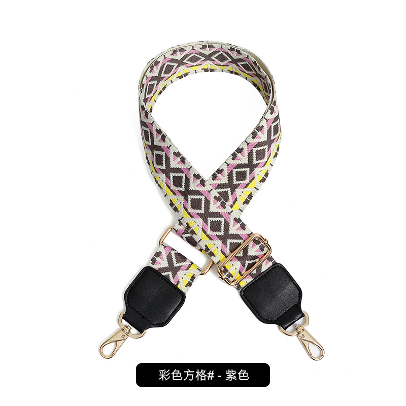 컬러 체크무늬-보라색