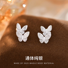 �¿�S925������˿����Ů˫�����鶯�պ�С�ɶ��Ƕ���Ů����š��˿