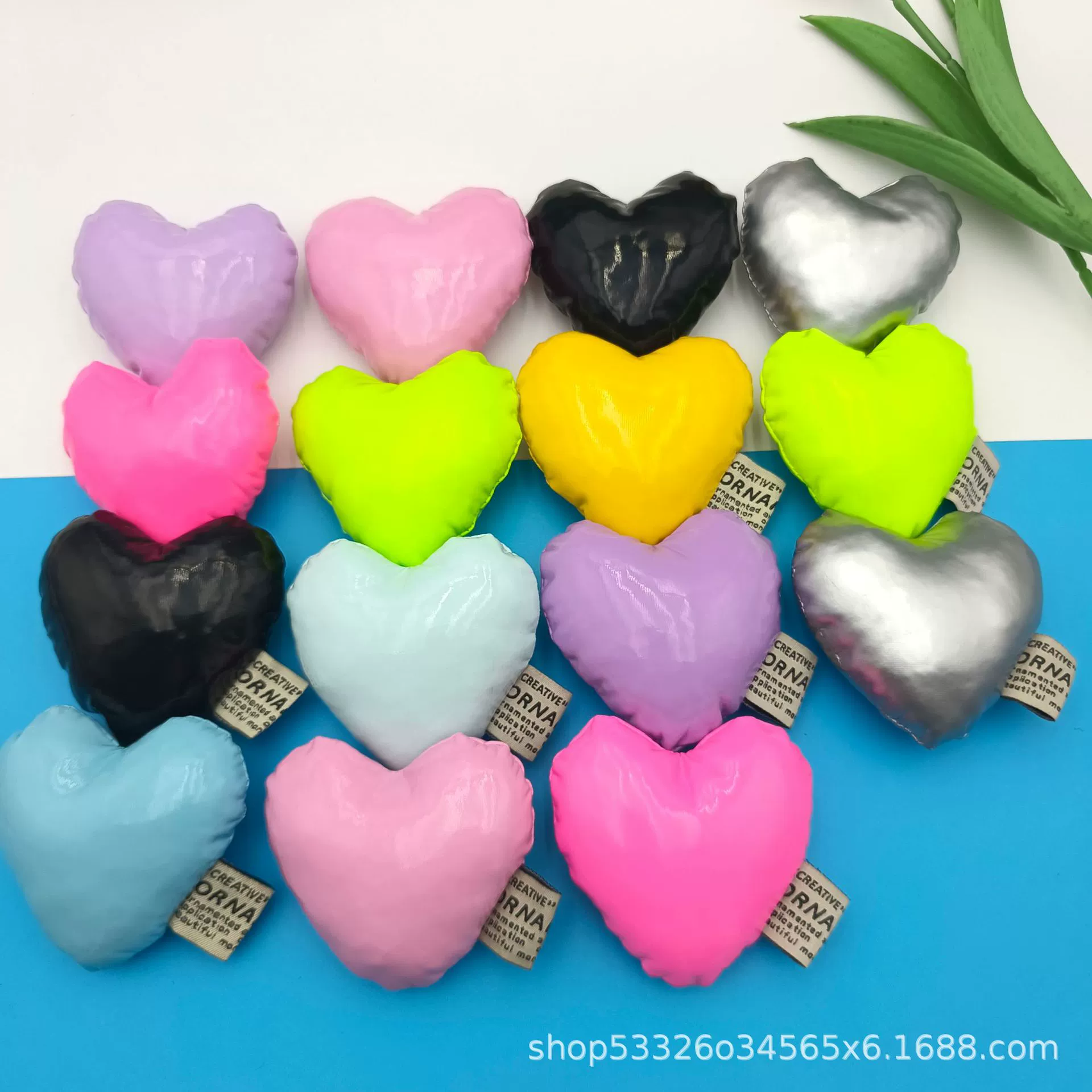 Новые кожаные мягкие красочные ювелирные изделия в форме сердца, подвески, аксессуары, модные стерео аксессуары ручной работы с хлопковым наполнителем в форме сердца, ювелирные аксессуары