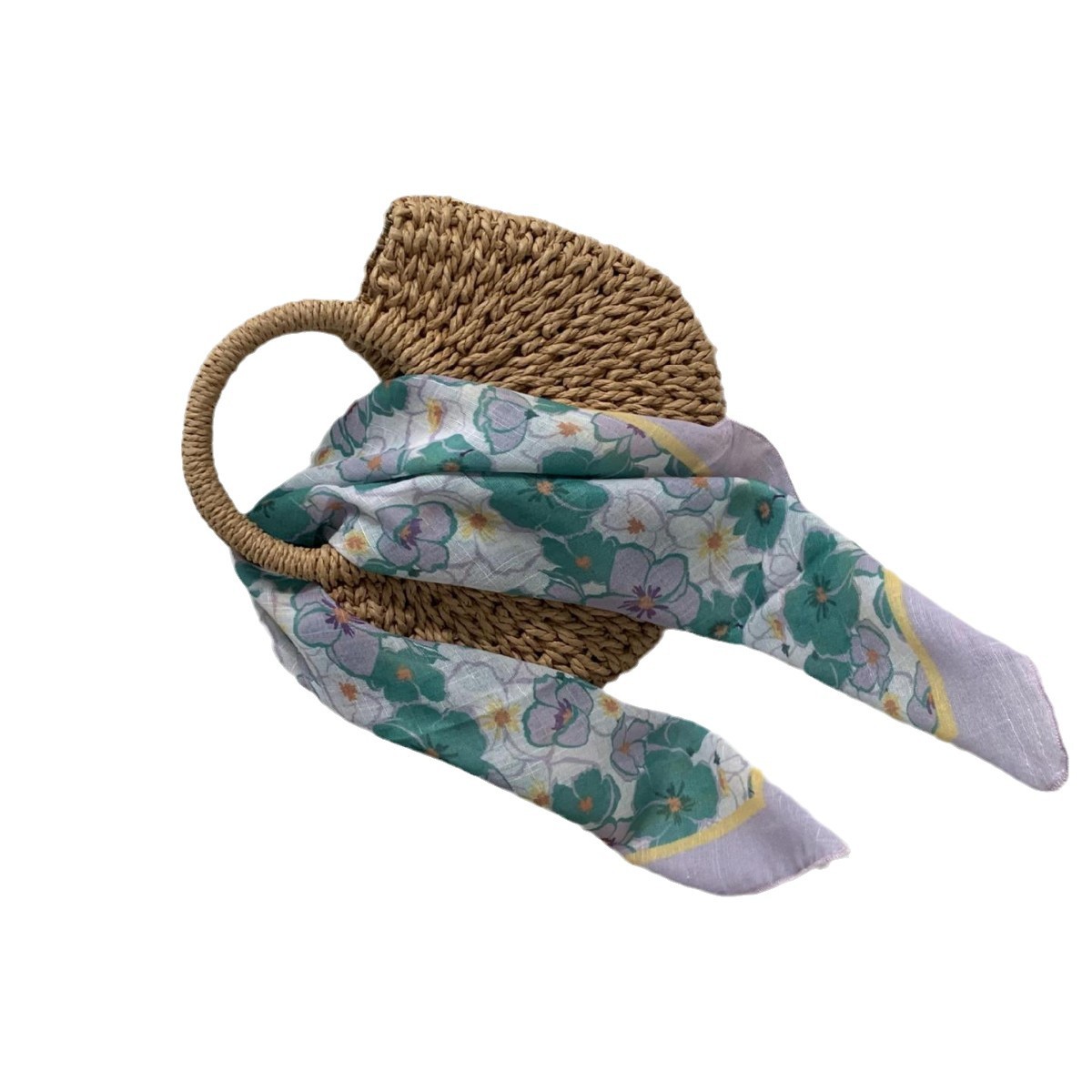 Cintas para el cabello, nueva impresión de letras coreanas, bufandas de seda, decoración profesional para mujeres, bufandas con bufandas cuadradas